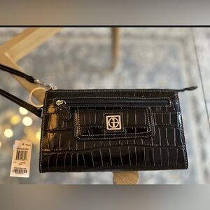 Giani Bernini Black Croco Wallet
